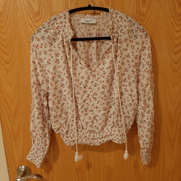 Carly Jeans Long Sleeve Top with Tassels Size Large - Picture 10 of 16